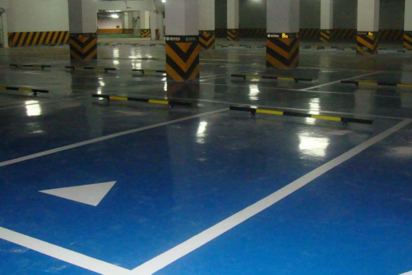 停车场专用地面漆施工方法